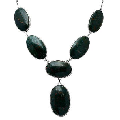 Natural Blood Stone - India Necklace N-1013 58-EN10203