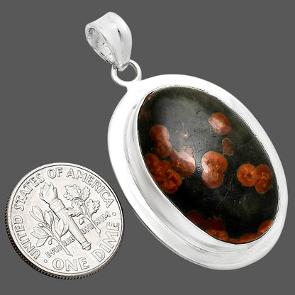 Premium Quality Peanut Obsidian Pendant P-1076 58-EP10719