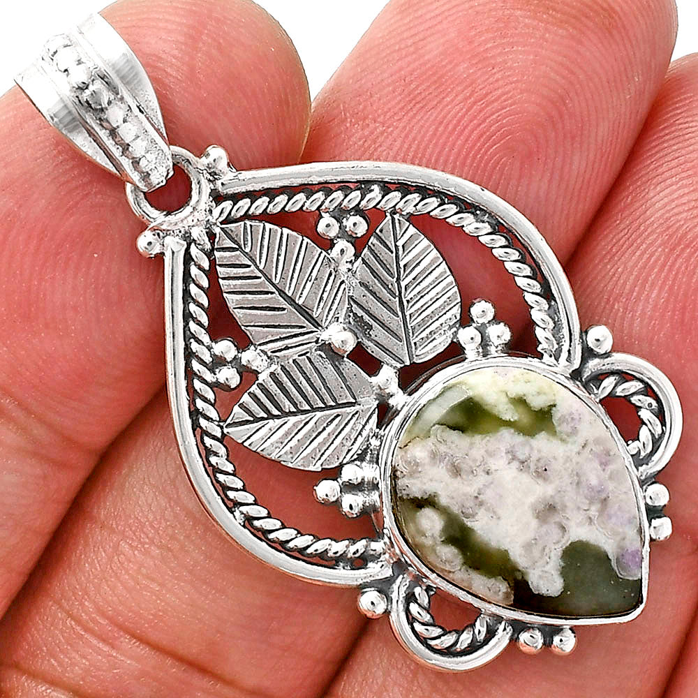 Premium Quality Natural Peace Jade Pendant P-1258 58-EP10721