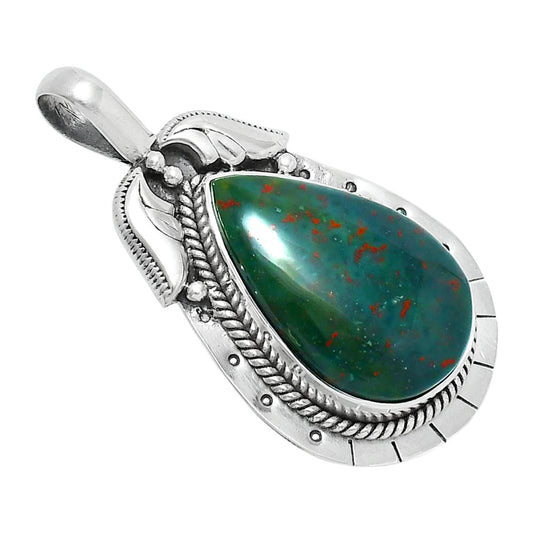 Premium Quality Blood Stone - India Pendant P-1568 58-EP10739
