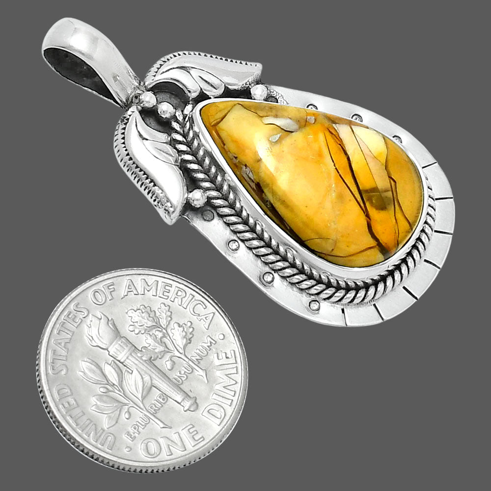 Premium Quality Brecciated Mookaite Pendant P-1568 58-EP10740