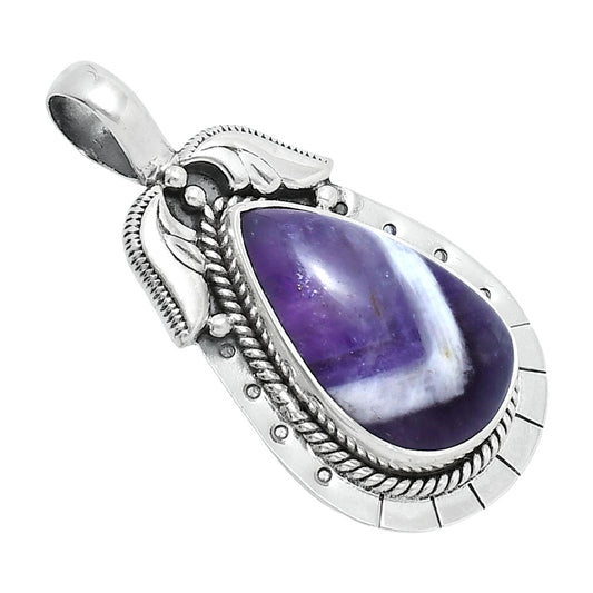 Premium Quality Chevron Amethyst Pendant P-1568 58-EP10742