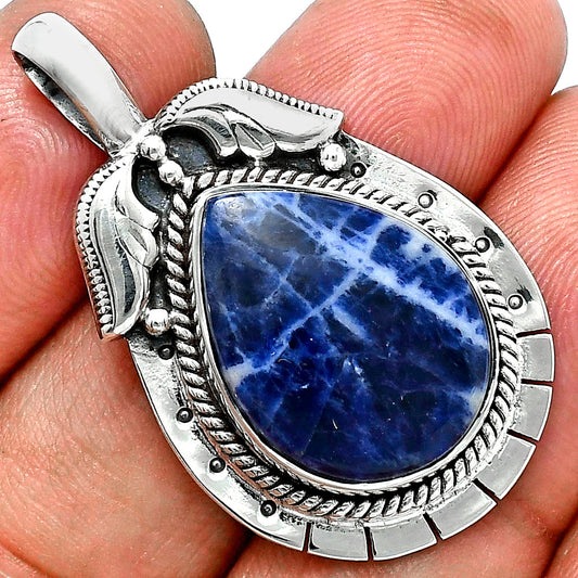 Premium Quality Natural Sodalite Pendant P-1568 58-EP10745