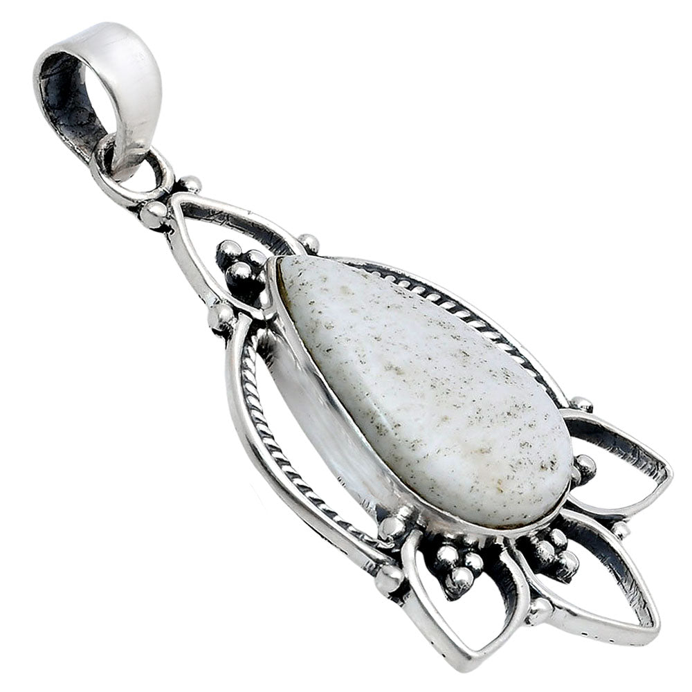 Premium Quality White Scolecite Pendant P-1444 58-EP10750