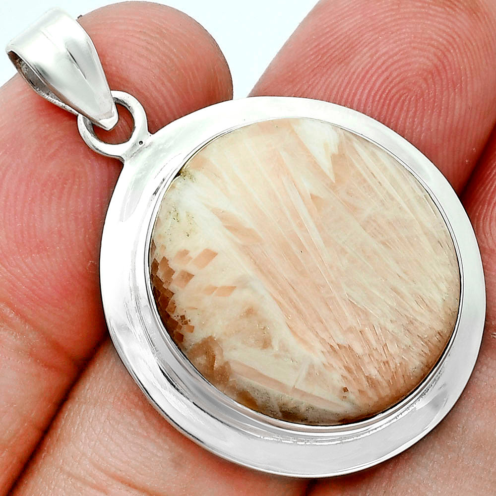 Premium Orange Scolecite - India Pendant P-1076 58-EP10754