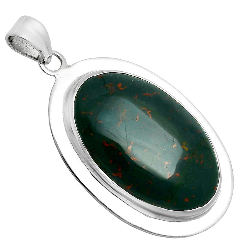 Premium Quality Blood Stone - India Pendant P-1076 58-EP10755