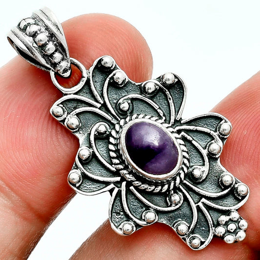 Premium Super 23 Amethyst Mineral From Auralite Pendant P-1558 58-EP10761