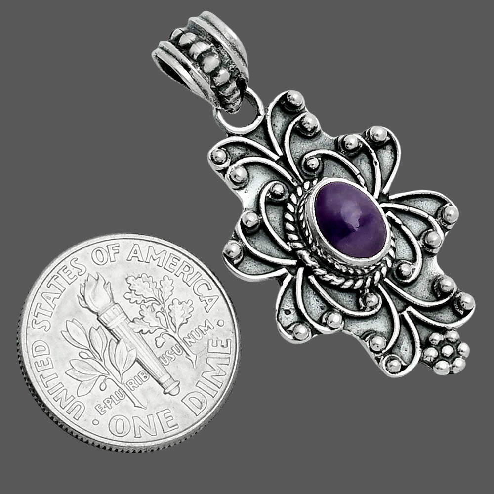 Premium Super 23 Amethyst Mineral From Auralite Pendant P-1558 58-EP10761