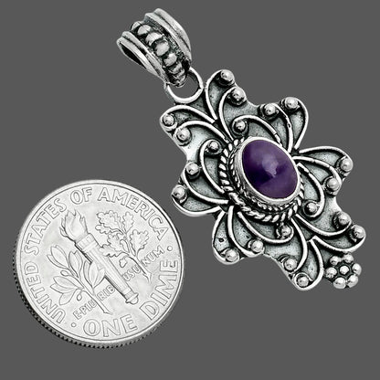 Premium Super 23 Amethyst Mineral From Auralite Pendant P-1558 58-EP10761