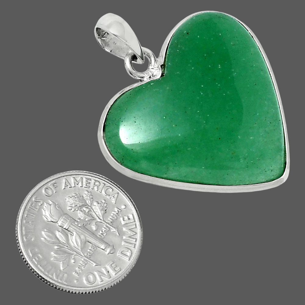 Heart Premium Green Aventurine Pendant P-1043 58-EP10767