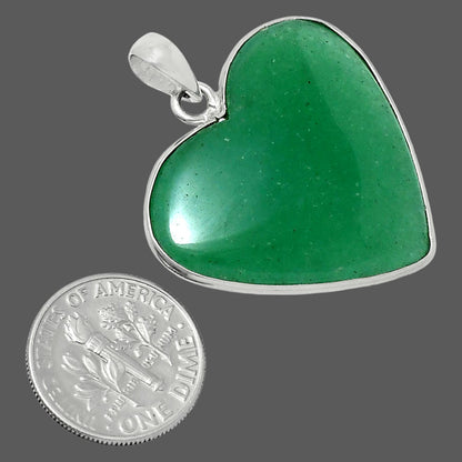Heart Premium Green Aventurine Pendant P-1043 58-EP10772