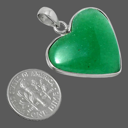 Heart Premium Green Aventurine Pendant P-1043 58-EP10779