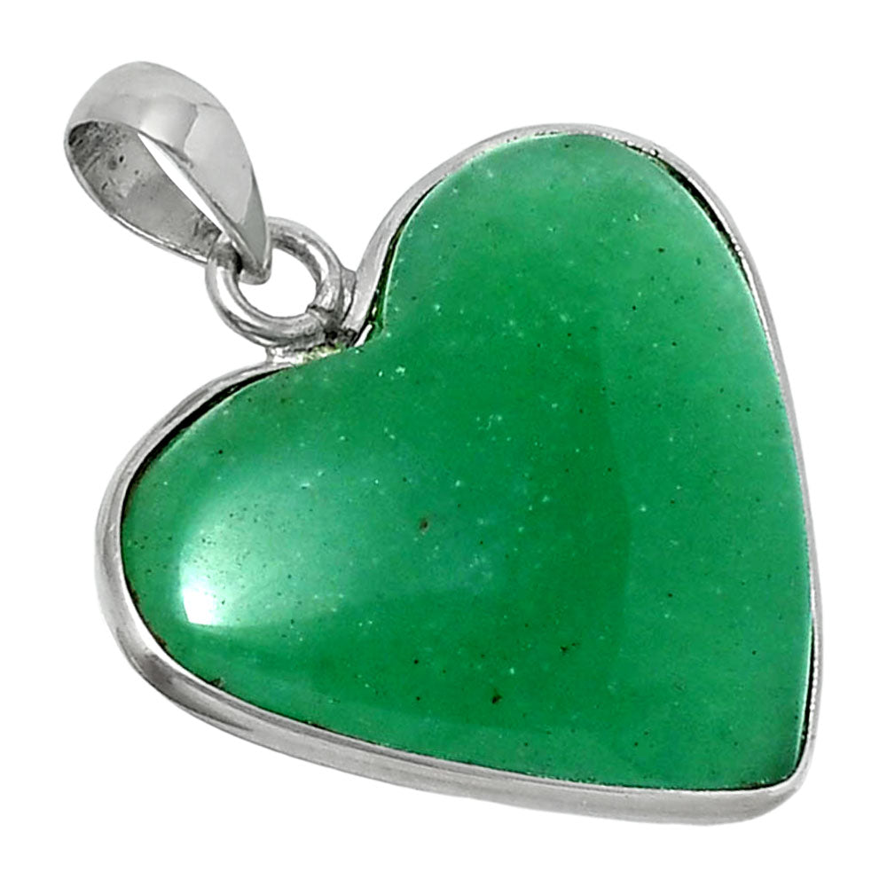 Heart Premium Green Aventurine Pendant P-1043 58-EP10779
