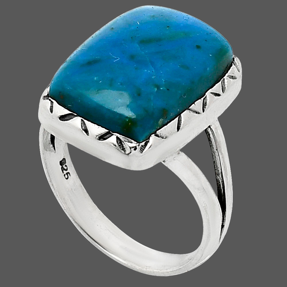 Premium Quality Azurite Chrysocolla Ring size-8 R-1074 58-ER14602