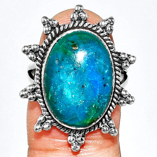 Premium Quality Peruvian Opalina Ring size-7 R-1234 58-ER14612