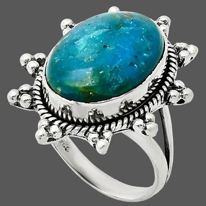 Premium Quality Peruvian Opalina Ring size-7 R-1234 58-ER14612