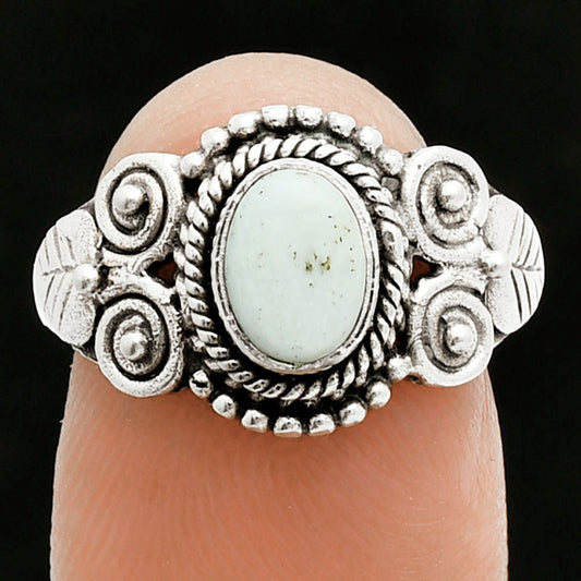 Premium Quality White Scolecite Ring size-7 R-1280 58-ER14658