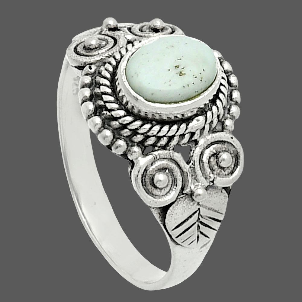 Premium Quality White Scolecite Ring size-7 R-1280 58-ER14658