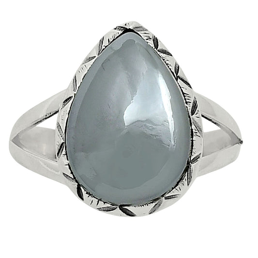 Premium Quality Natural Gunmetal Ring size-7 R-1074 58-ER14705