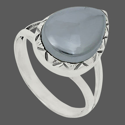 Premium Quality Natural Gunmetal Ring size-7 R-1074 58-ER14705