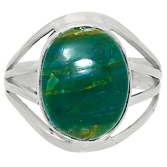 Premium Quality Peruvian Blue Opal Ring size-10 R-1219 58-ER14728