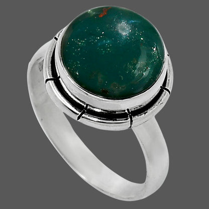 Natural Blood Stone - India Ring size-7 R-1011 58-ER14831