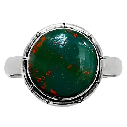 Natural Blood Stone - India Ring size-8 R-1011 58-ER14841