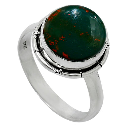 Natural Blood Stone - India Ring size-8 R-1011 58-ER14841