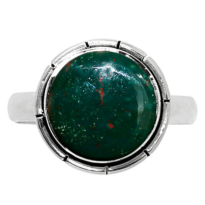 Natural Blood Stone - India Ring size-8 R-1011 58-ER14843