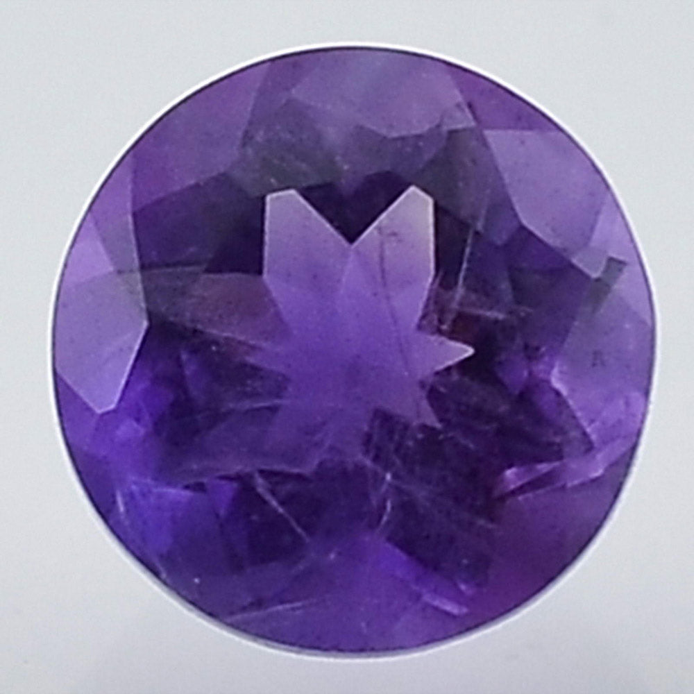 Natural African Amethyst Round Shape Standard Cut Loose Gemstone AFR1001