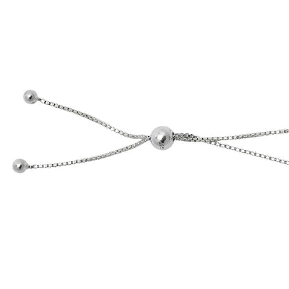 Adjustable 925 Silver Pearl & Gemstone Beaded Bracelet Jewelry for Women AGB1003 B-1024