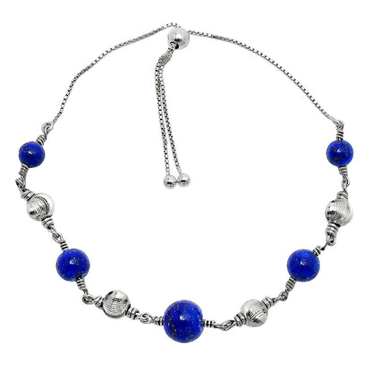 Adjustable 925 Silver Pearl & Gemstone Beaded Bracelet Jewelry for Women AGB1003 B-1024