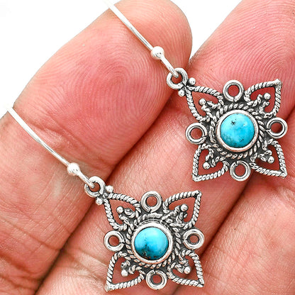Handcrafted 925 Sterling Silver Bohemian Star Natural Gemstone Earrings AGE1003 E-1250