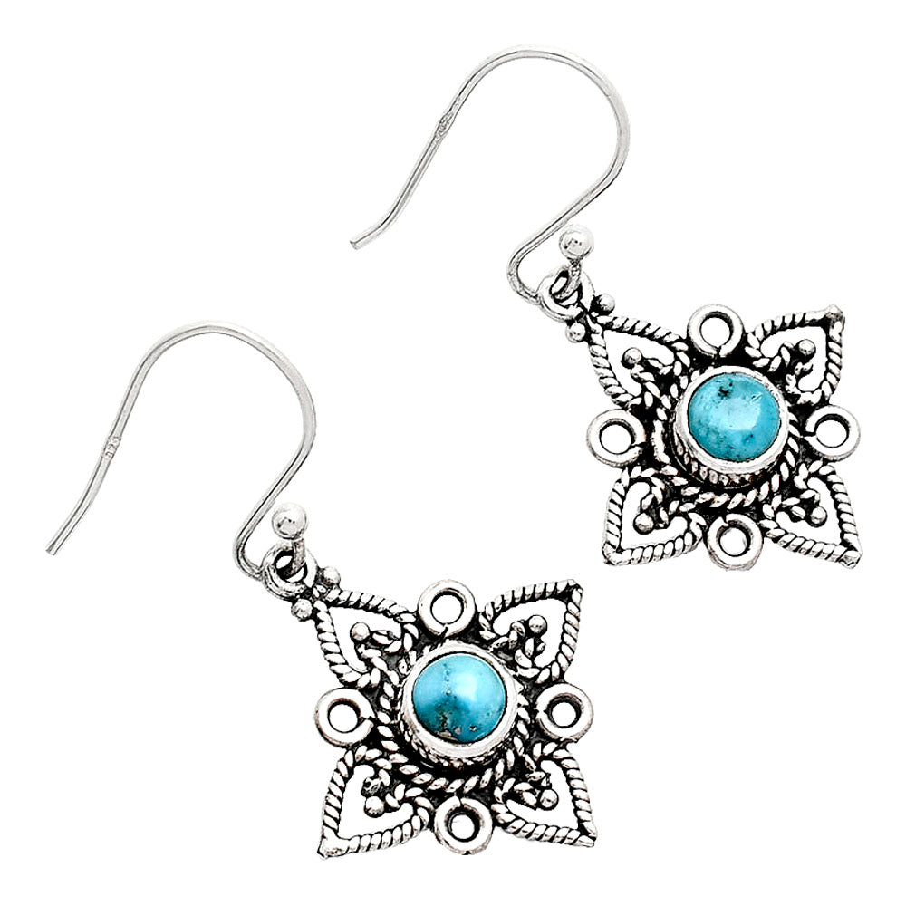 Handcrafted 925 Sterling Silver Bohemian Star Natural Gemstone Earrings AGE1003 E-1250