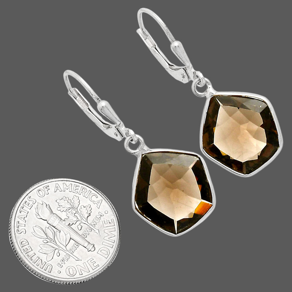 925 Sterling Silver Geometric Gemstone Lever Back Earrings for Women AGE1014 E-1254