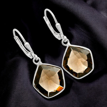 925 Sterling Silver Geometric Gemstone Lever Back Earrings for Women AGE1014 E-1254