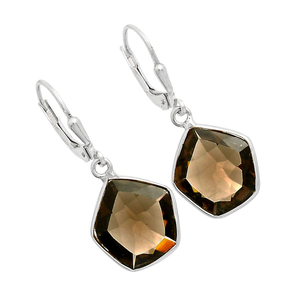 925 Sterling Silver Geometric Gemstone Lever Back Earrings for Women AGE1014 E-1254