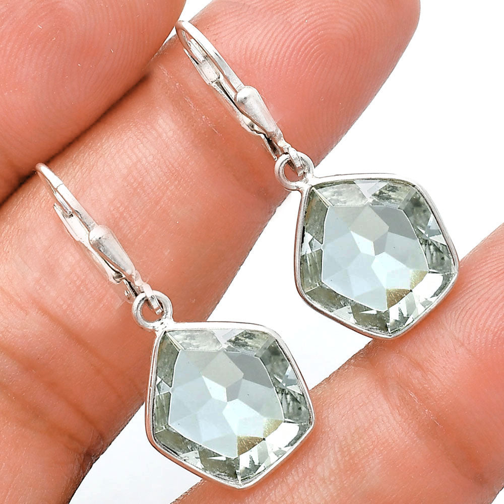 925 Sterling Silver Geometric Gemstone Lever Back Earrings for Women AGE1014 E-1254