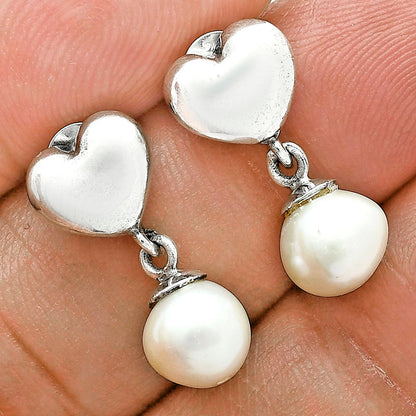 Romantic Heart Top Cut Gemstone Drop Earrings in 925 Sterling Silver AGE1021 E-1257