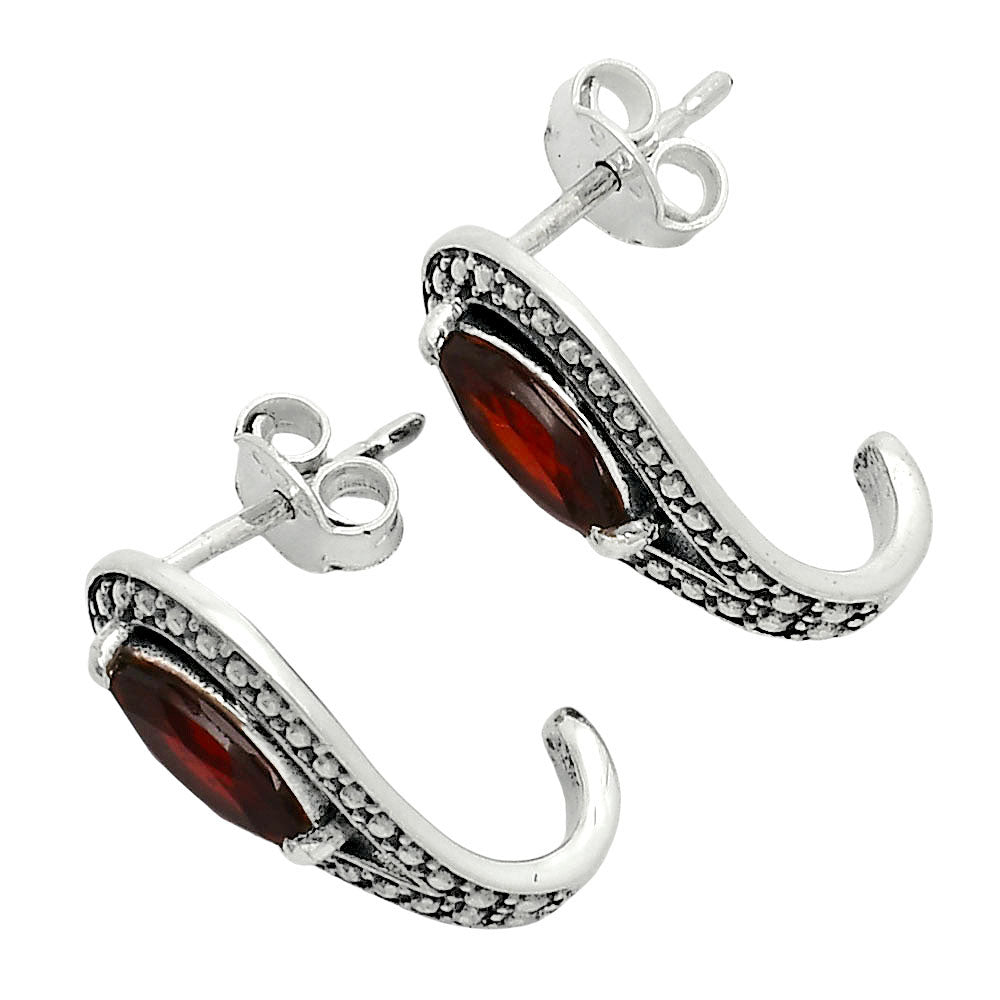 925 Sterling Silver Marquise Gemstone Vintage Stud Earrings for Women AGE1024 E-1261