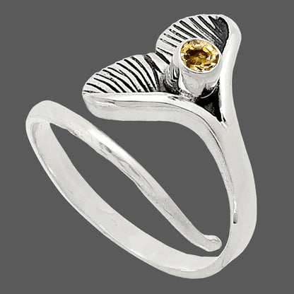 Mermaid Tail Gemstone Adjustable Ring in 925 Sterling Silver for Women AGR1001 R-1070