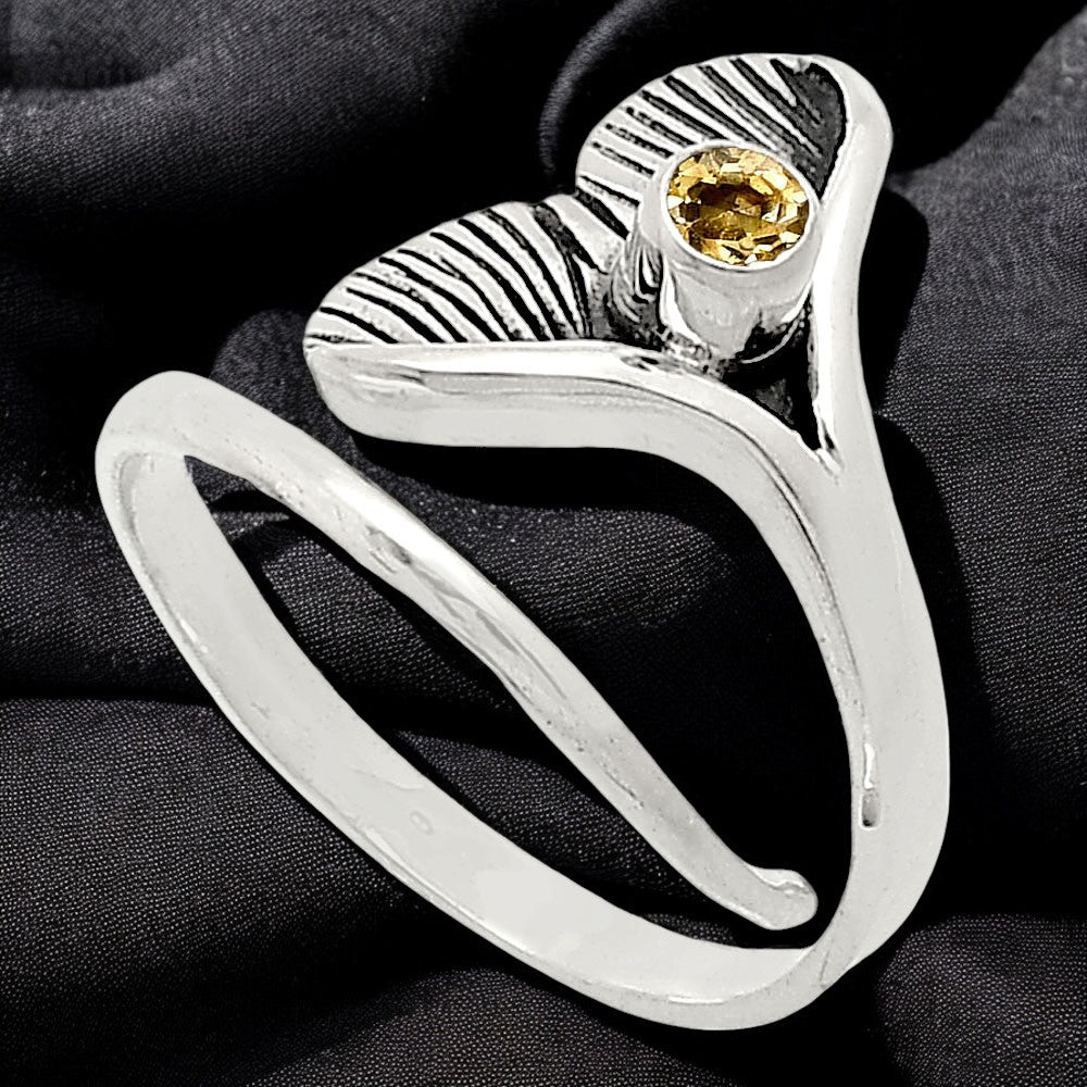 Mermaid Tail Gemstone Adjustable Ring in 925 Sterling Silver for Women AGR1001 R-1070