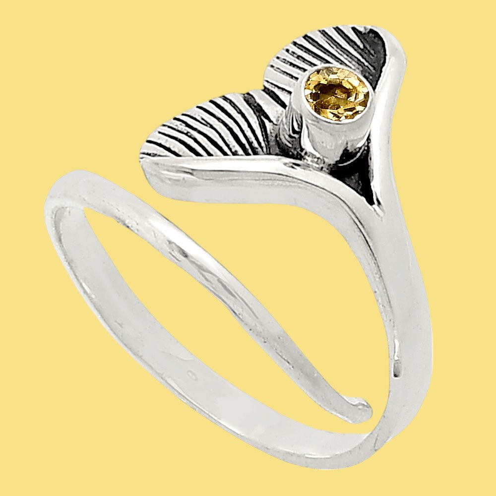Mermaid Tail Gemstone Adjustable Ring in 925 Sterling Silver for Women AGR1001 R-1070