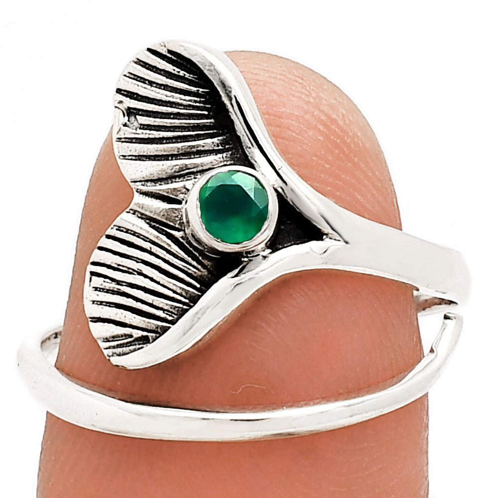 Mermaid Tail Gemstone Adjustable Ring in 925 Sterling Silver for Women AGR1001 R-1070