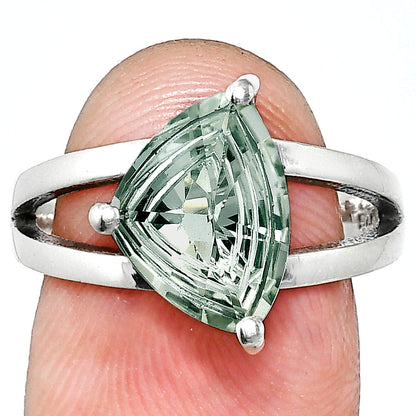 Handcrafted 925 Silver Trillion Cut Gemstone Engagement Style Ring AGR1007 R-1019