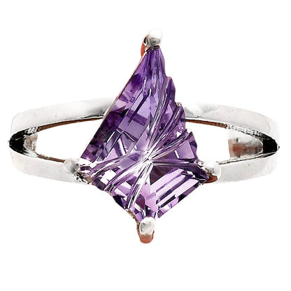 925 Sterling Silver Unique Faceted Gemstone Statement Ring for Women AGR1008 R-1019