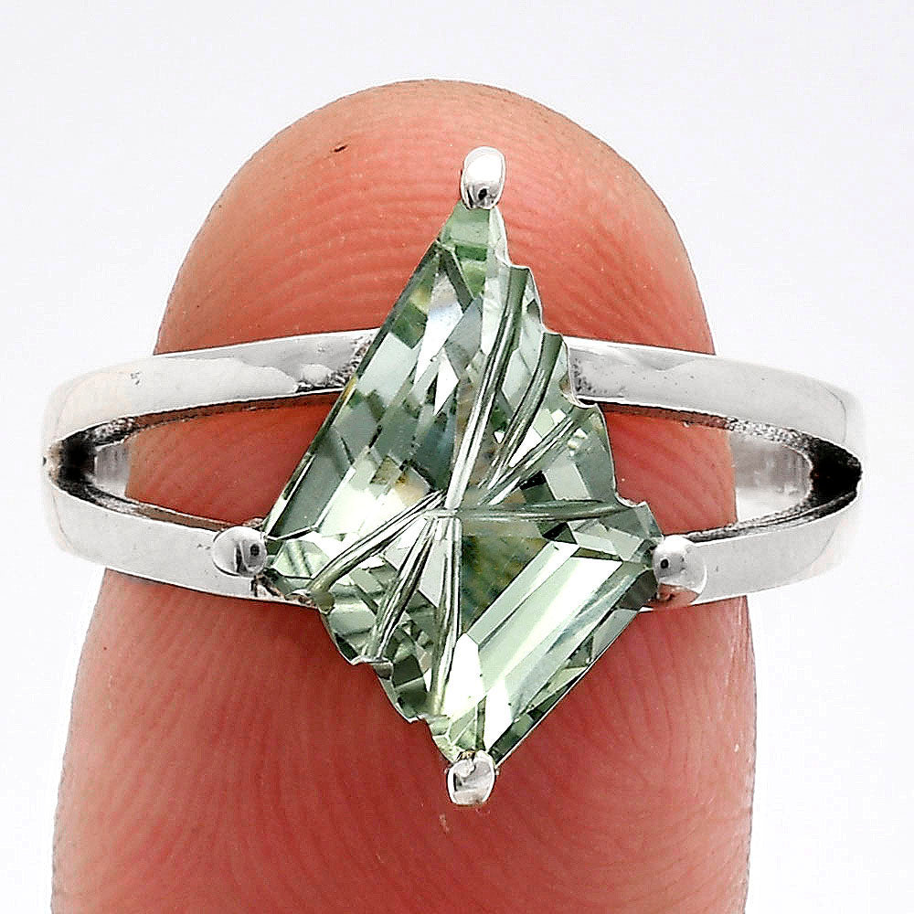 925 Sterling Silver Unique Faceted Gemstone Statement Ring for Women AGR1008 R-1019