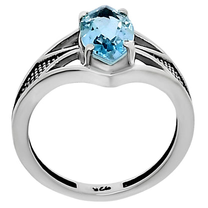 Marquise Gemstone Ring in 925 Sterling Silver Vintage Statement Style AGR1010 R-1727
