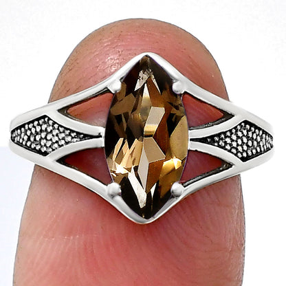 Marquise Gemstone Ring in 925 Sterling Silver Vintage Statement Style AGR1010 R-1727