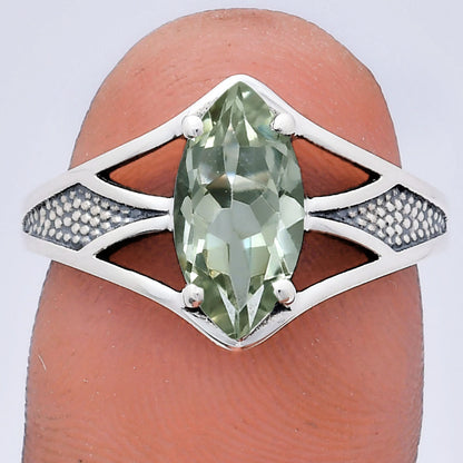 Marquise Gemstone Ring in 925 Sterling Silver Vintage Statement Style AGR1010 R-1727